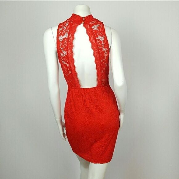 PRIVY by Privately Privileged Womens Red Mini Dress Sleeveless - Picture 4 of 6